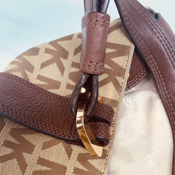 MK Michael Kors Canvas Leather Tote Bag (2 OF 2) - Picture 2 of 10